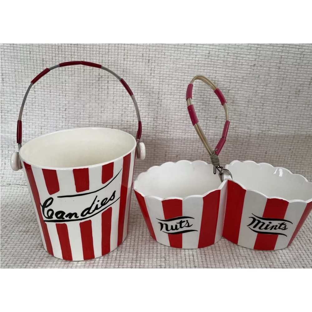 Yona Original Candies &  Country Club by Yona Nuts Mints Divided Serving Bowl